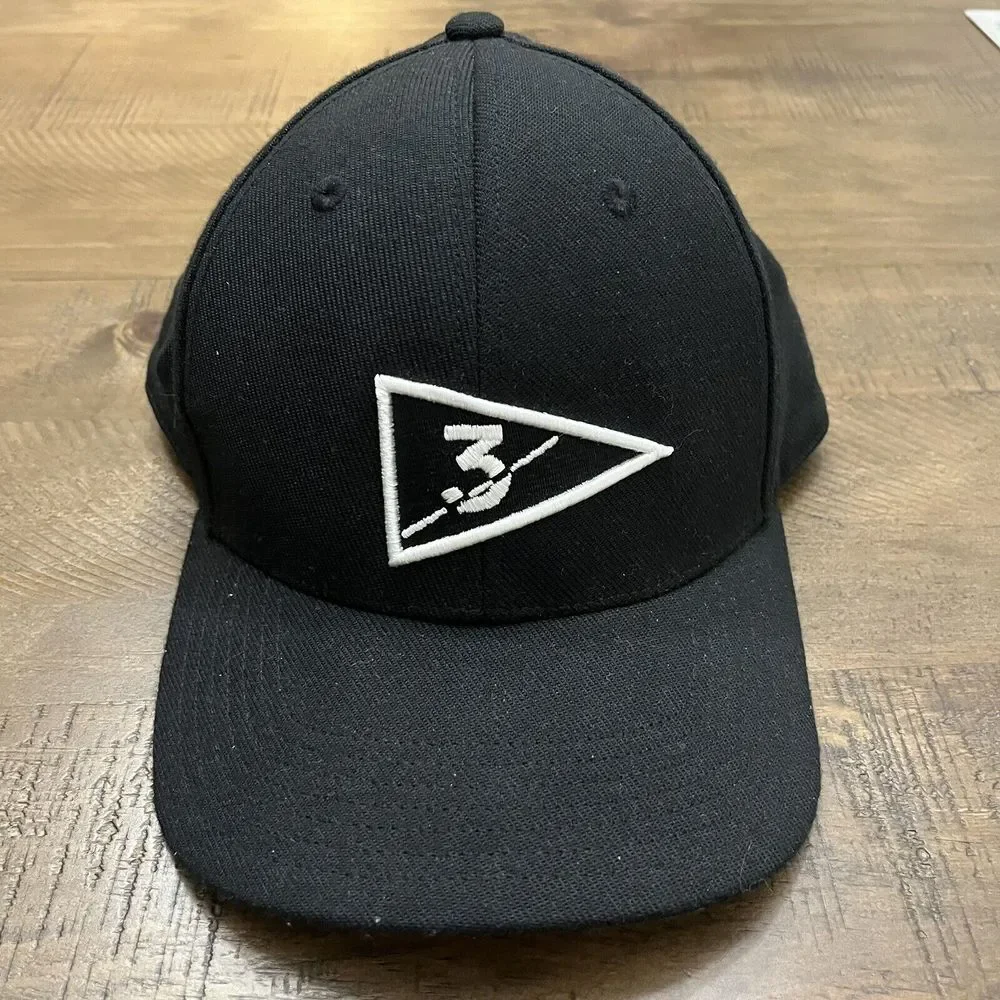 Adidas Rare Black 3 Flag Embroidered‎ Adjustable Snapback Cap Golf Hat Out Stock